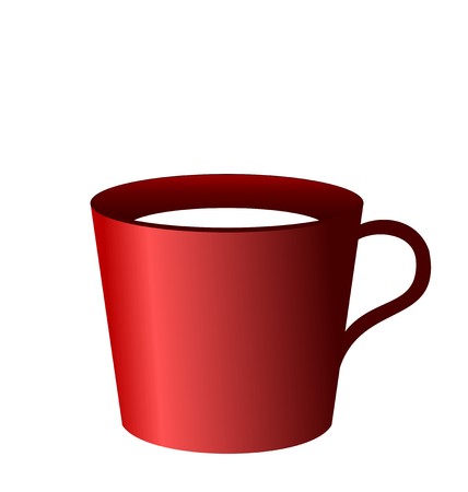 Realistic illustration of red cup のイラスト素材