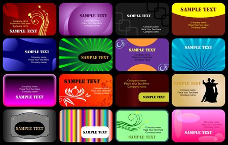Various business cards templates setのイラスト素材