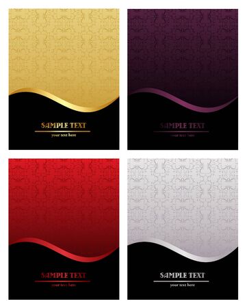 Set of luxury backgrounds for designのイラスト素材
