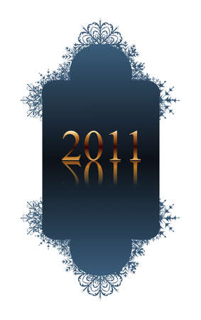 Illustration winter blue banner with snowflakesのイラスト素材