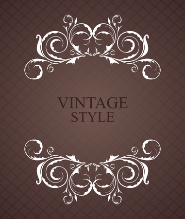 Illustration vintage frame for design cardのイラスト素材
