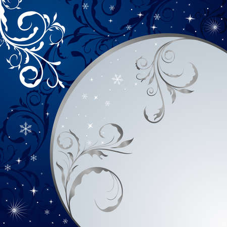 Christmas floral background for design card. のイラスト素材