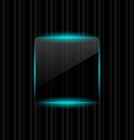 Illustration transparent frame with reflection on striped background - vectorのイラスト素材