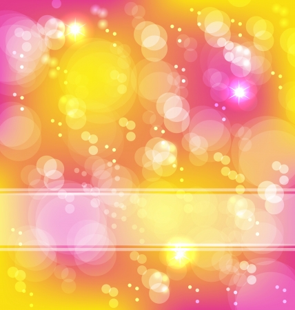 Illustration abstract background with bokeh effectのイラスト素材