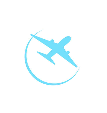Illustration airplane symbol isolated on white background - vectorの写真素材