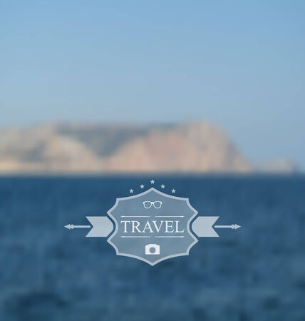 Illustration design of tickets for worldwide travel. Mobile interface template. Blurred layout - vectorのイラスト素材