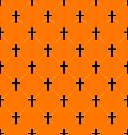 Illustration Abstract Seamless Texture with Crosses of Graves - Vectorのイラスト素材