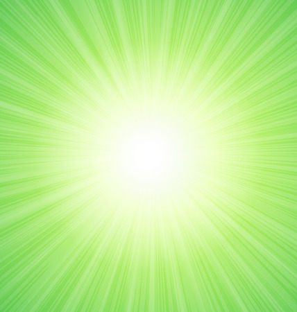 Abstract Green Sunshine Sunbeam Background - vectorのイラスト素材