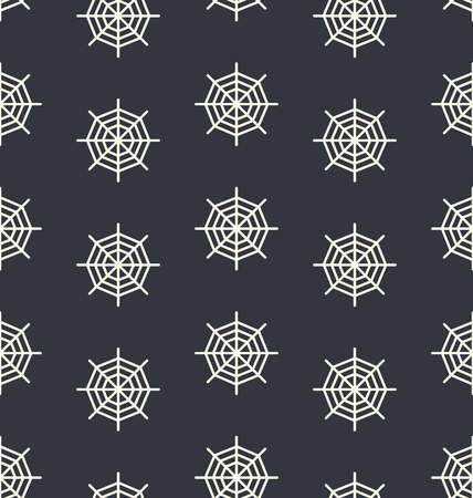 Seamless Monochrome Spider Web Pattern - rasterの写真素材