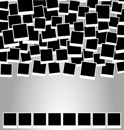 Collection photo frame for design scrapbook space for your text - vectorのイラスト素材