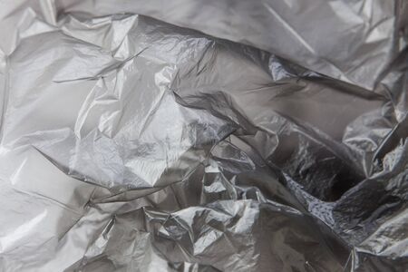 Black Plastic bag close-up. Background texture