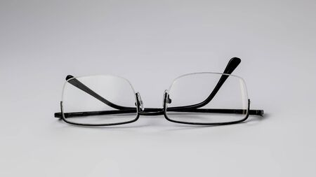 Eyeglasses on white background isolateの写真素材