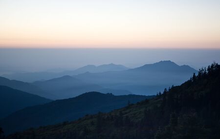 Annapurna mountain range in the morningの写真素材