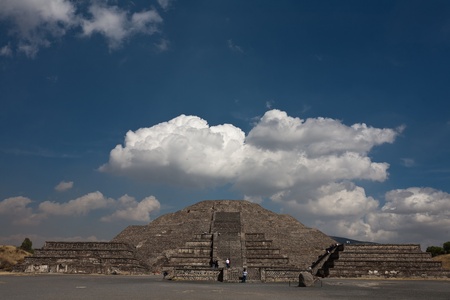 Teotihuacan - famous aztec pyramids of Sun and Moon near by Mexico city