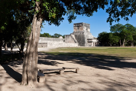 Ancient ruins of Maya, Mexico, Chichen Itzaの写真素材
