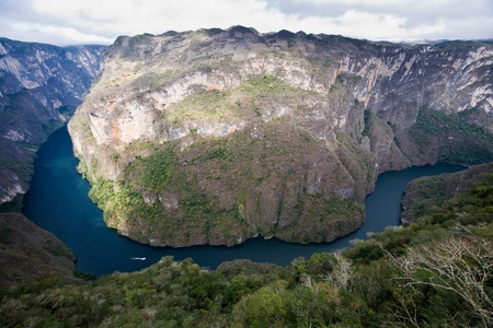 Famous canyon Sumidero in Mexicoの写真素材