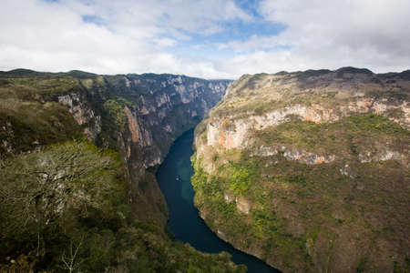 Famous canyon Sumidero in Mexicoの写真素材