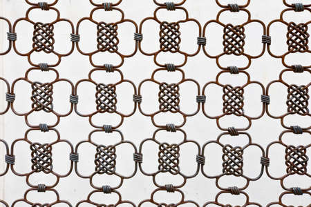 Wall grid ornament patternの写真素材