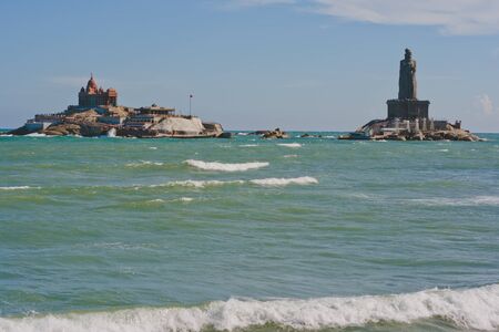 Kanyakumari landscape, holy center in the south Indiaの写真素材