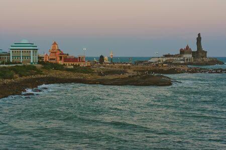 Kanyakumari landscape, holy center in the south Indiaの写真素材