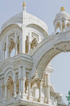 Temple in Vrindavan, holy place in Indiaの写真素材