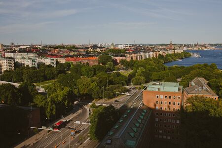 Stockholm- capital of Sweden, sity central view, north Europeの写真素材