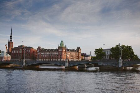 Stockholm- capital of Sweden, sity central view, north Europeの写真素材