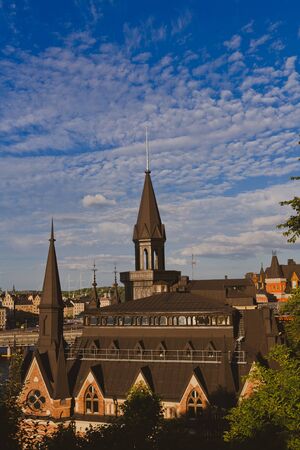 Stockholm- capital of Sweden, sity central view, north Europeの写真素材