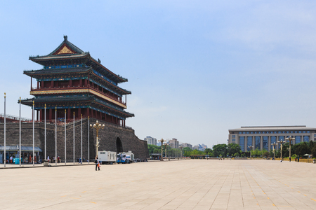 BEIJING, CHINA - MAY 18, 2016: Tiananmen Square - the third of largest square in the world, Beijing, Chinaのeditorial素材