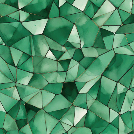 Abstract Light Green Polygonal Background.の写真素材