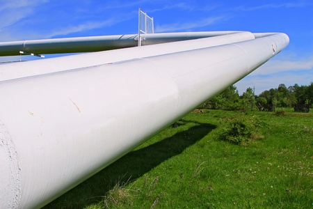 The high pressure pipelineの写真素材