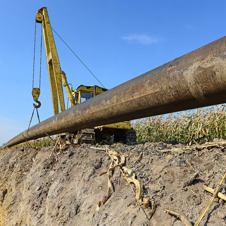 In the pipeline repairsの写真素材