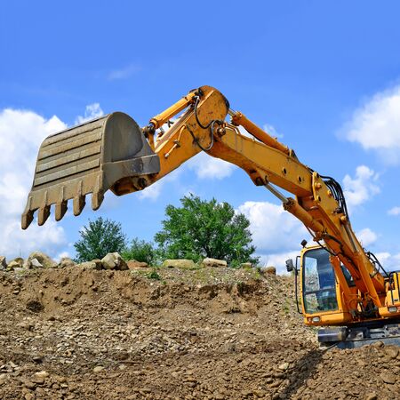 Dredge on a building site