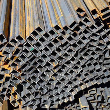 Rectangular steel pipeの写真素材