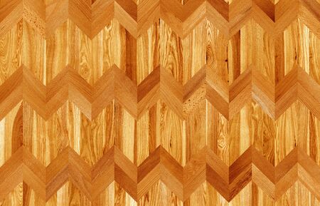 Fragment of parquet floor. Oak. Beech. Walnut. Ash.の写真素材
