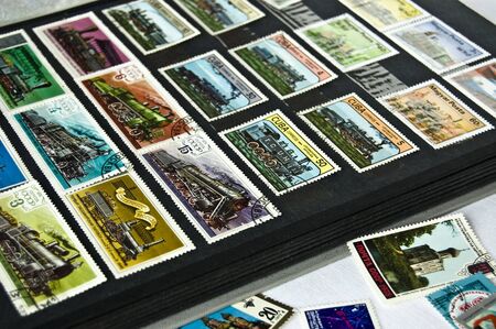 The Album with postage stampses.の写真素材