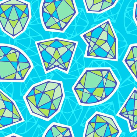 Abstraction seamless pattern with diamonds.のイラスト素材