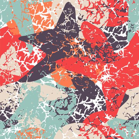Abstract seamless pattern. Grunge background.のイラスト素材