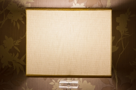 bedside lamp in a cosy bedroomの写真素材