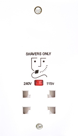 low voltage shaver socketの写真素材