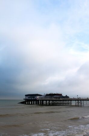 View of Cromer Pier, Cromer, Norfolk, UKの写真素材