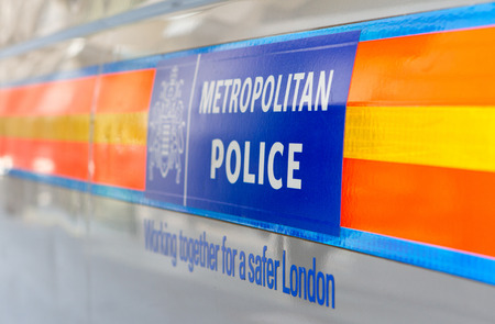 LONDON - APR 24th 2013 : Metropolitan Police Vehicle. The force is the largest in the UK and has announced huge changes to its internal strcuture this monthのeditorial素材
