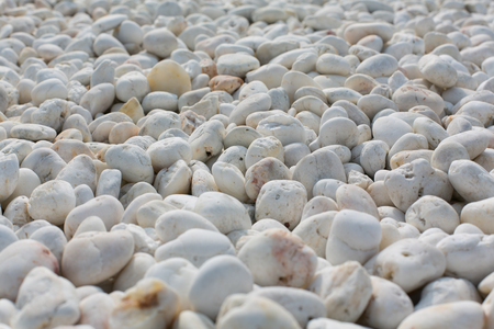 Close up different shape white stone texture backgroundの写真素材