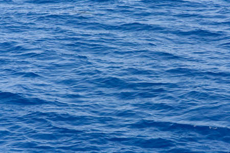 Blue Tones Water Waves Surface as Background
