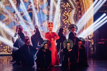 Novokuznetsk, Russia - November 14, 2018 : Concert of a famous singer Sergey Lazarev as part of the tour called Ntour in Novokuznetsk on November 14, 2018のeditorial素材