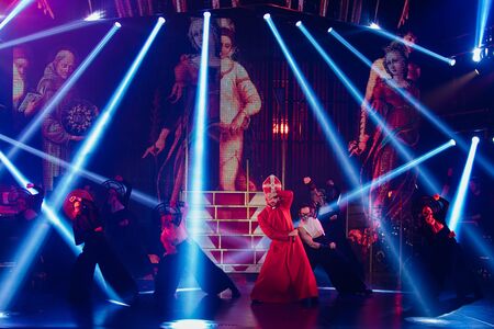 Novokuznetsk, Russia - November 14, 2018 : Concert of a famous singer Sergey Lazarev as part of the tour called Ntour in Novokuznetsk on November 14, 2018のeditorial素材