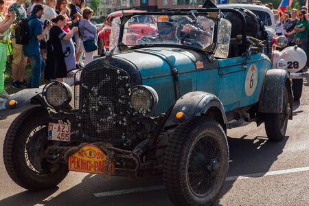 Novokuznetsk, Russia, 13 June 2019: The 7th Peking to Paris Motor Challenge is unique in the motoring world a true endurance motor rally following in the wheel-tracks of the original pioneers of 1907のeditorial素材