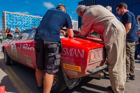Novokuznetsk, Russia-June, 14 2019: The 7th Peking to Paris Motor Challenge is unique in the motoring world a true endurance motor rally following in the wheel-tracks of the original pioneers of 1907のeditorial素材