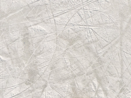 Ice background with marks from skating and hockey.の写真素材