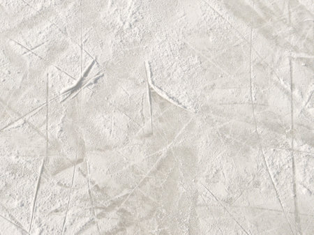 Ice background with marks from skating and hockey.の写真素材